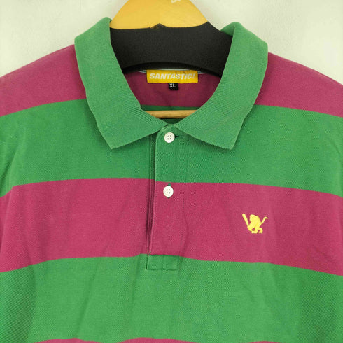 サンタスティック SANTASTIC S/S ボーダーポロシャツ メンズ JPN:XL